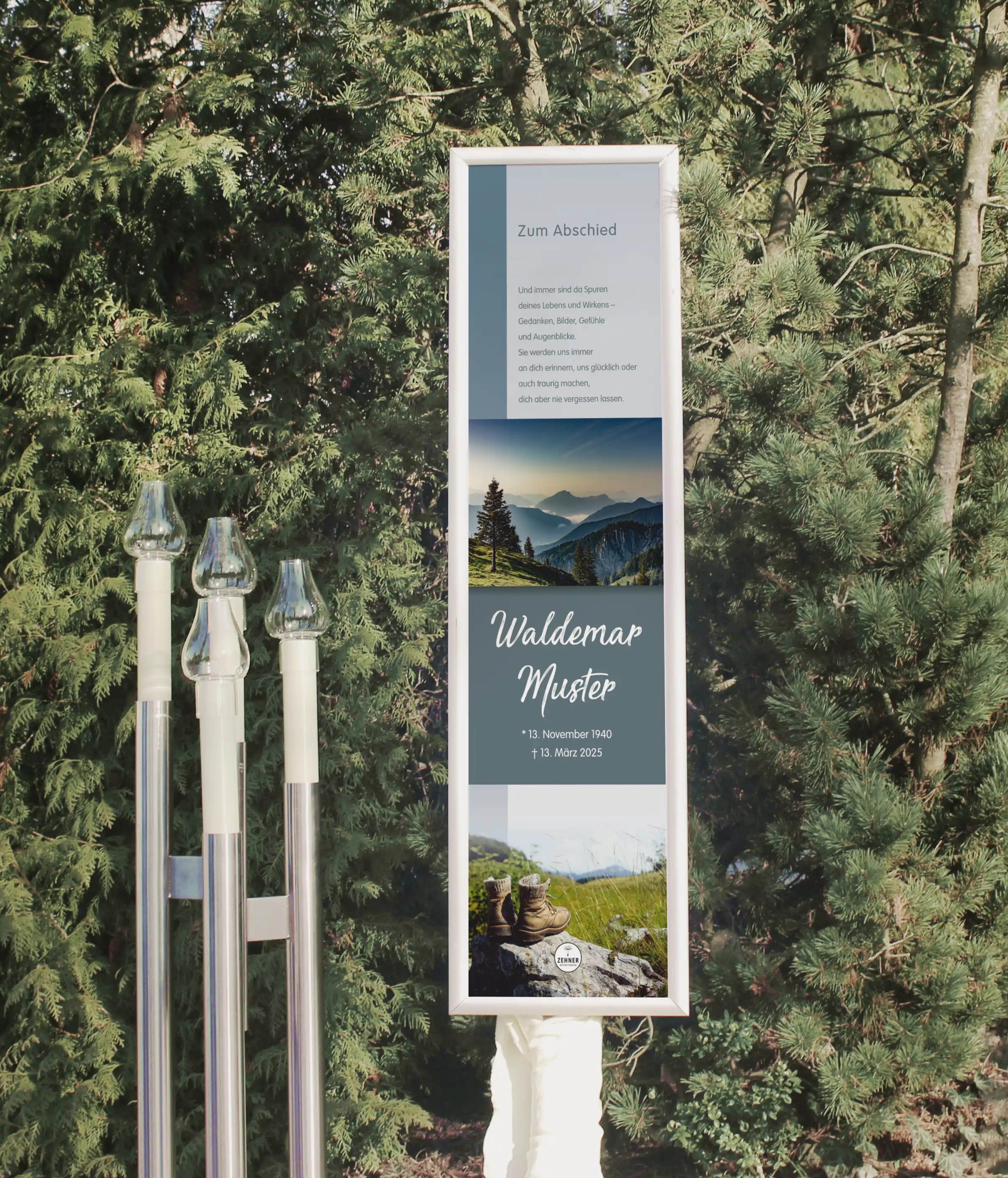 Zehner Bestattungen Abschiedsbanner