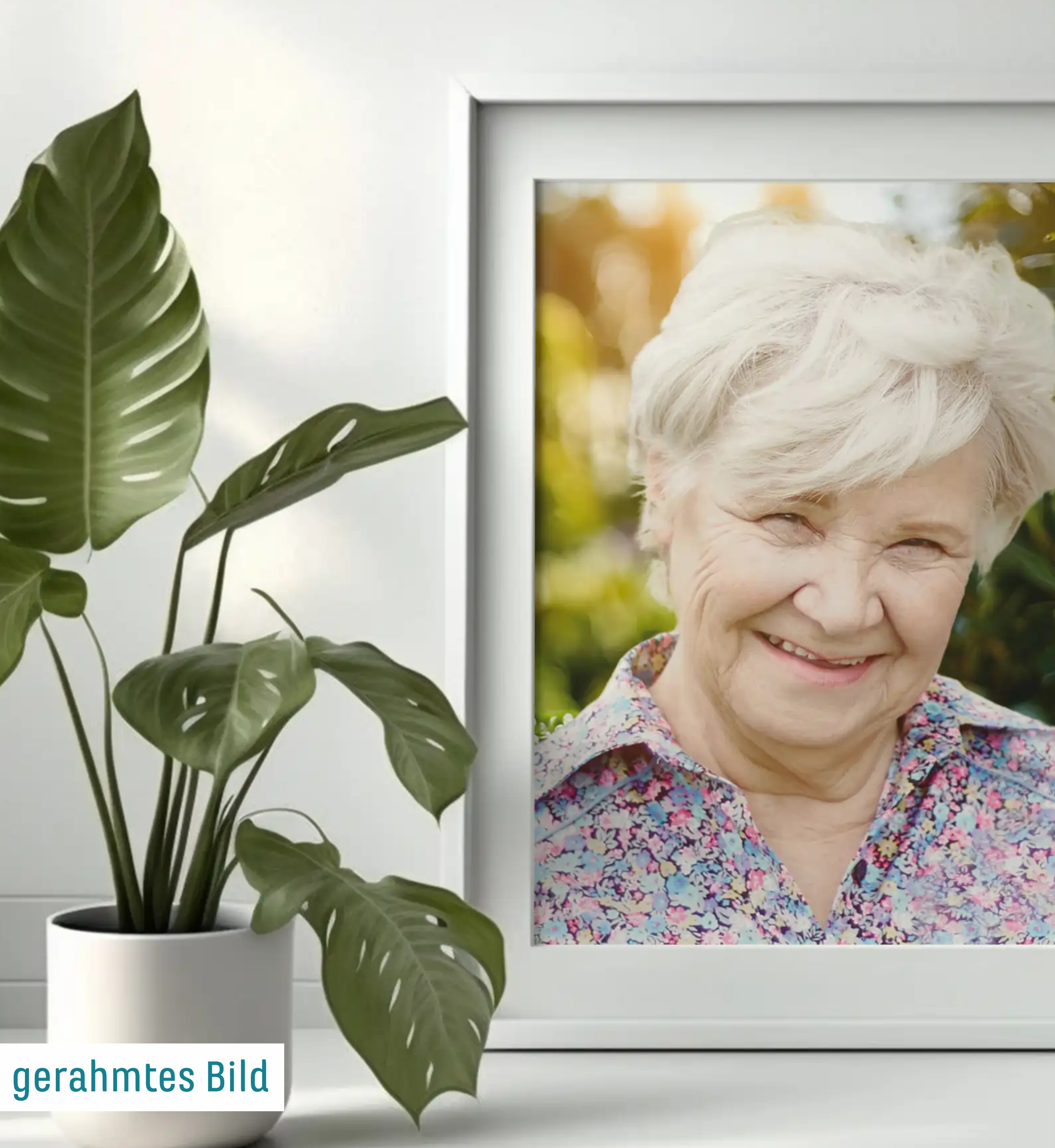 Zehner Bestattungen Trauerdruck Porträt für Trauerfeier