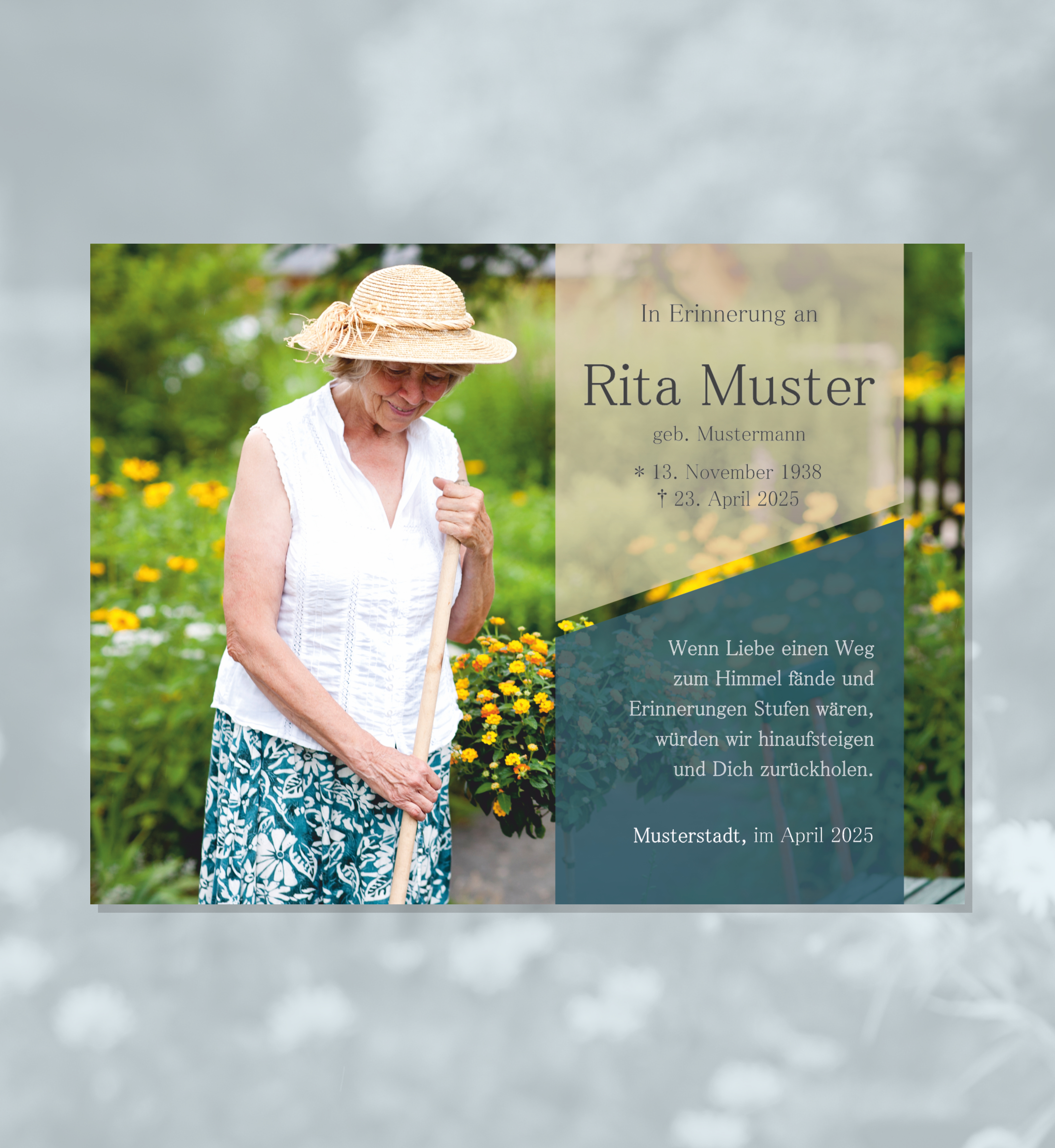 Zehner Bestattungen Gedenkkarten