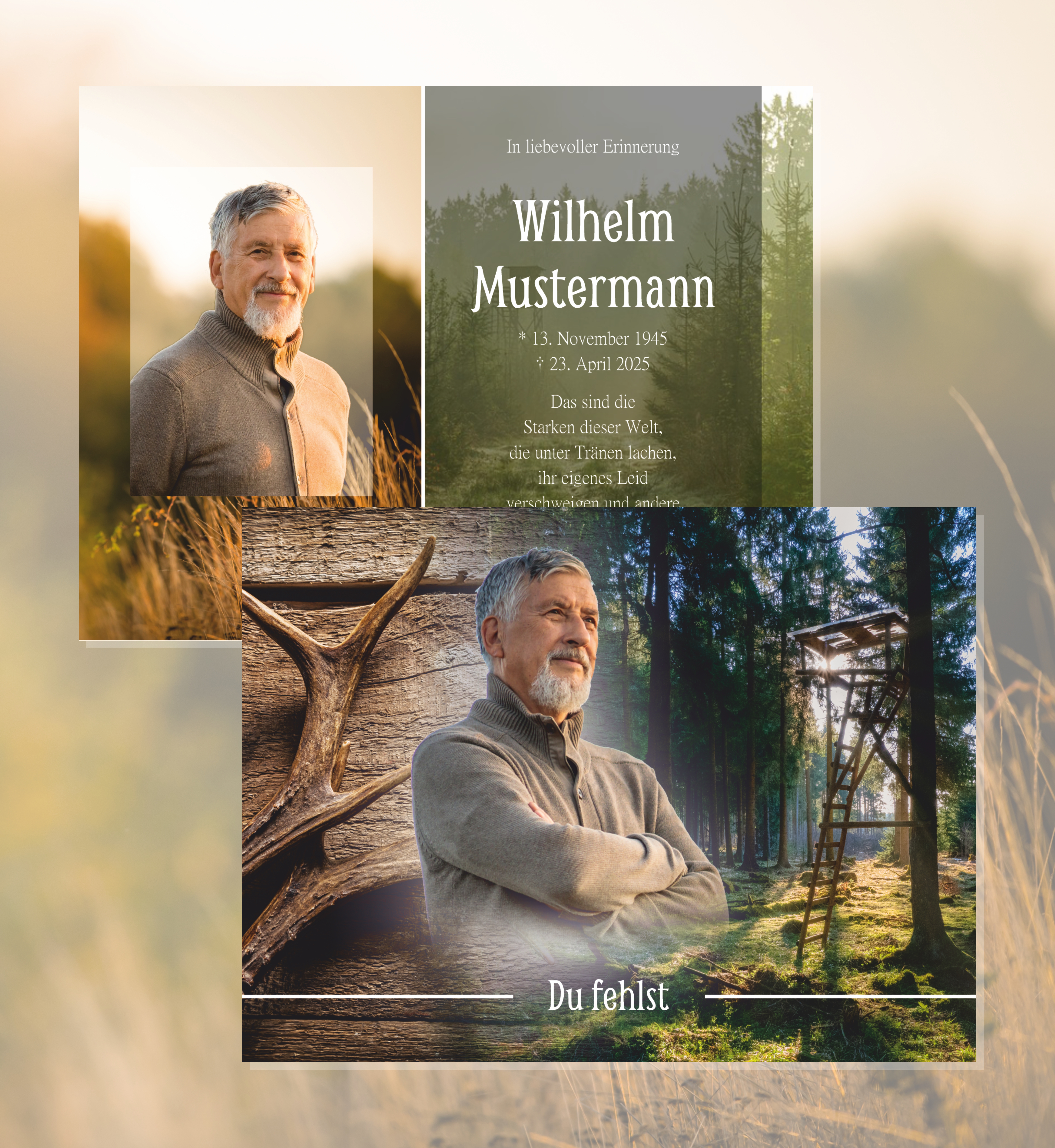 Zehner Bestattungen Gedenkkarten