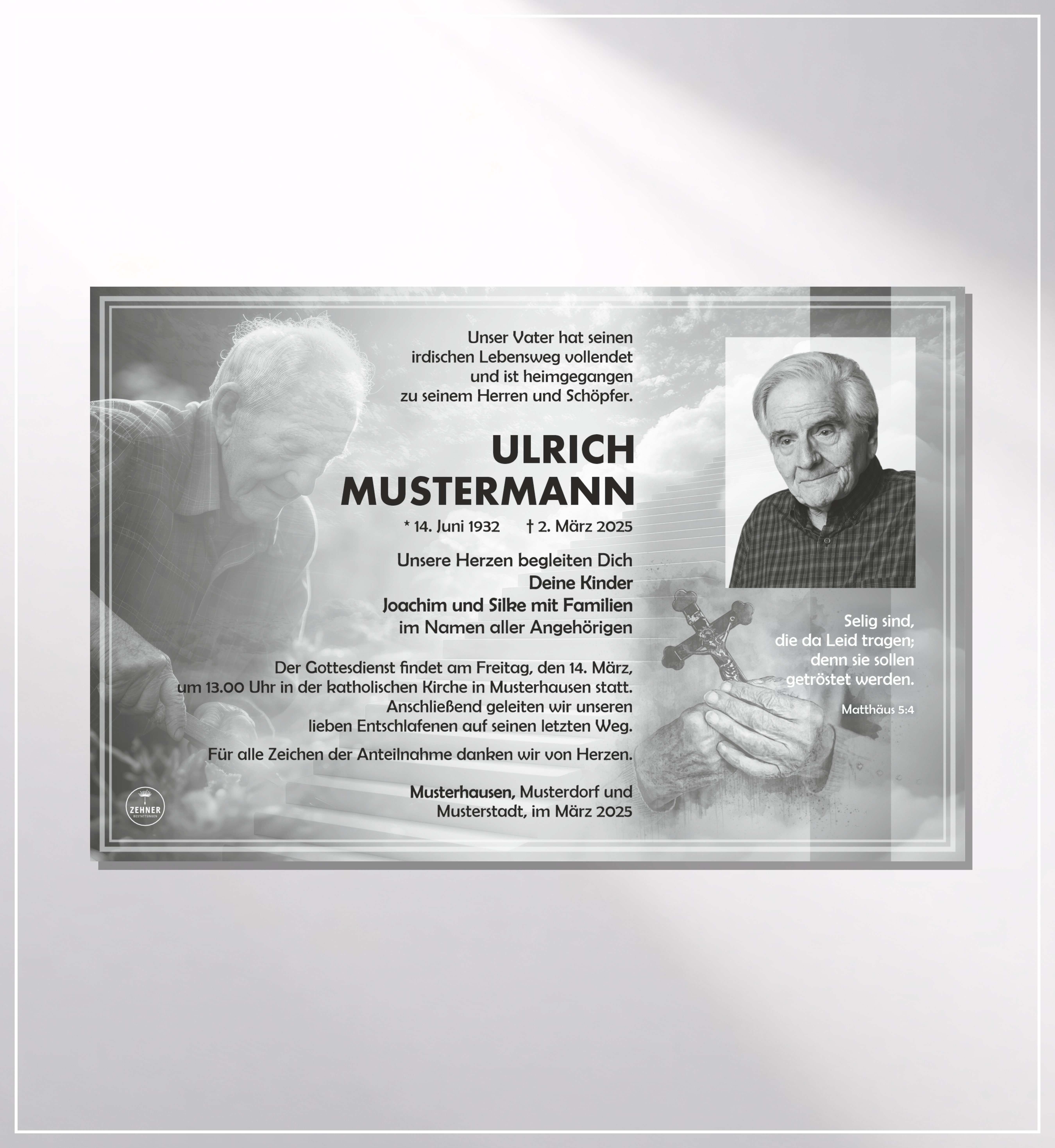 Zehner Bestattungen Trauerdruck Traueranzeigen