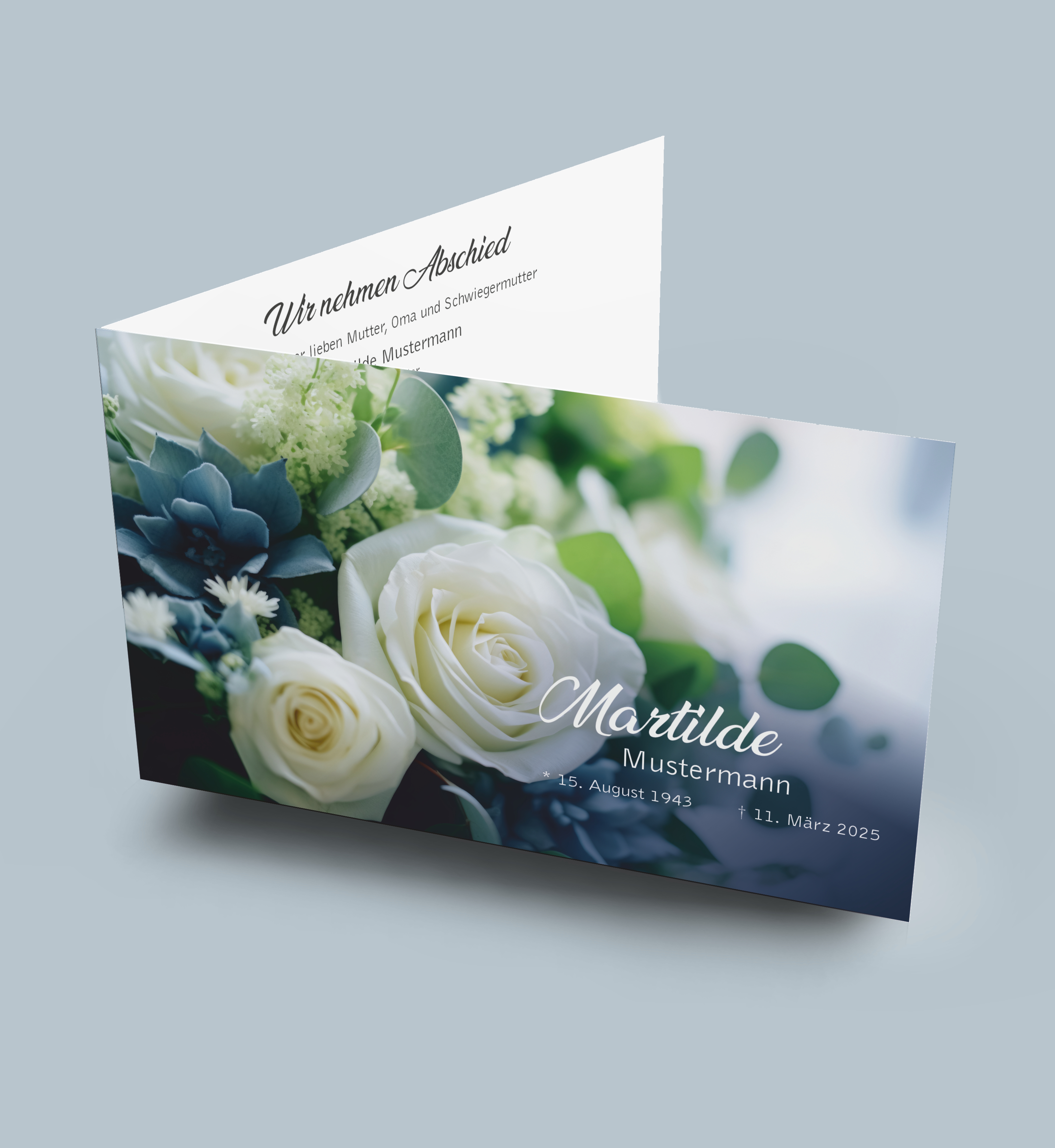 Zehner Bestattungen Trauerdruck Trauer- und Dankeskarte